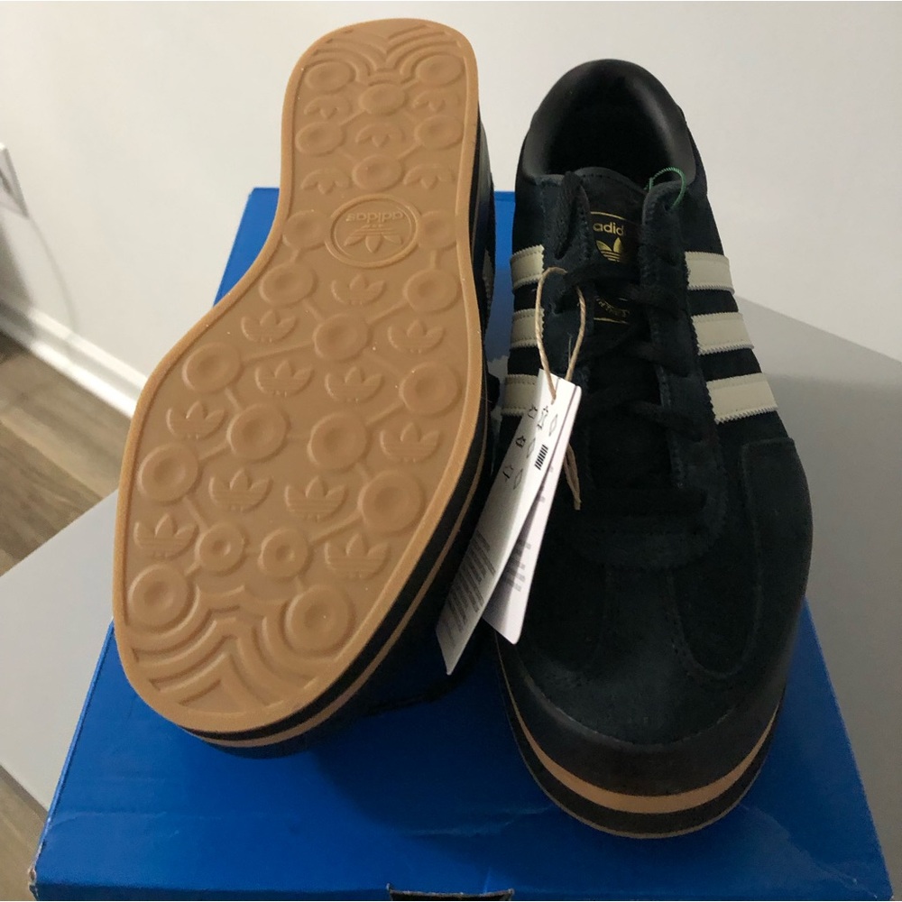 Adidas Women Black and Tan Sneakers